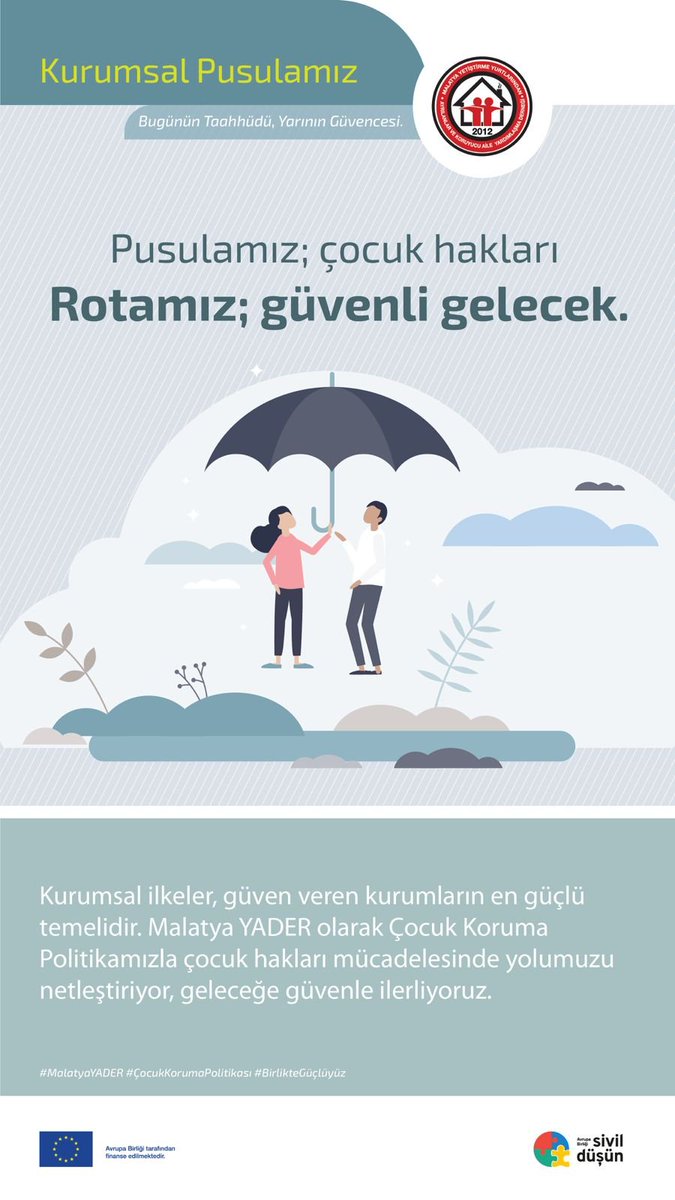 malatyayader's tweet photo. AB Sivil Düşün Programı desteğiyle 23-24 Mayıs 2026 da gerçekleştirilen Çocuk Koruma Politikası Çalıştayı'nın kitapçığa dönüşümü tamamlandı Sahadan ve uzman aklından süzülerek hazırlanan bu rehber kitapçık çocuk koruma alanında kurumsal pusulamız olacak @ASHB_COCUK @SivilDusun https://t.co/CPOpPp6giJ