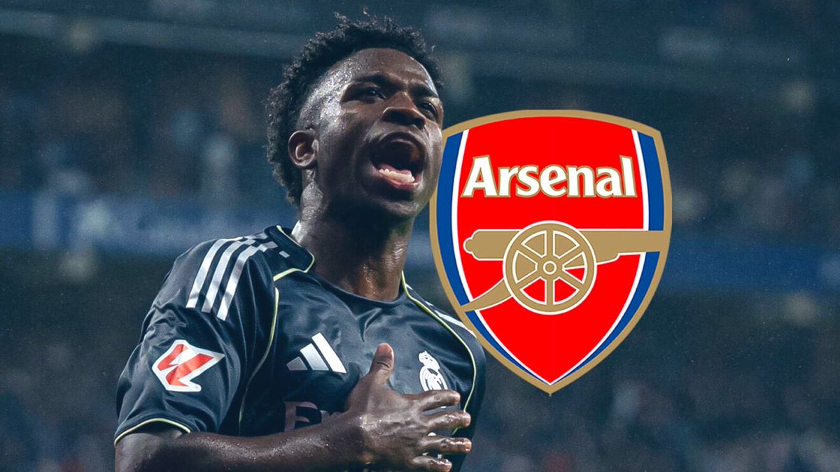 DeanJamesAFC's tweet photo. 🚨 || #Arsenal🏴󠁧󠁢󠁥󠁮󠁧󠁿’s strong stance, financially, allows them to complete a deal for #ViniciusJr🇧🇷 by either paying a transfer fee to Real #Madrid🇪🇸, or by offering the player a huge signing bonus, if he terminates his contract and move on a free transfer, to the tune of £68m [Via - @MundoDeportivo].