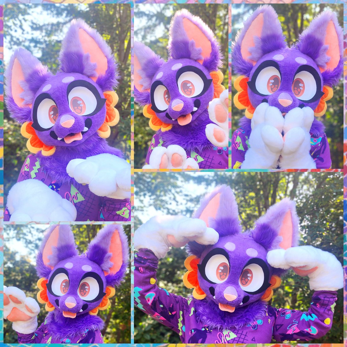 heckhoundzstudi's tweet photo. Artfight fursuit.....
I wanted to make a suit for artfight, and   @soaringcory 's sona Coral was PERFECT!
I've had em on my hitlist for over a year, and after realizing I had enough purple scraps, I decided to go for it!!! https://t.co/OTkcMS6B5b