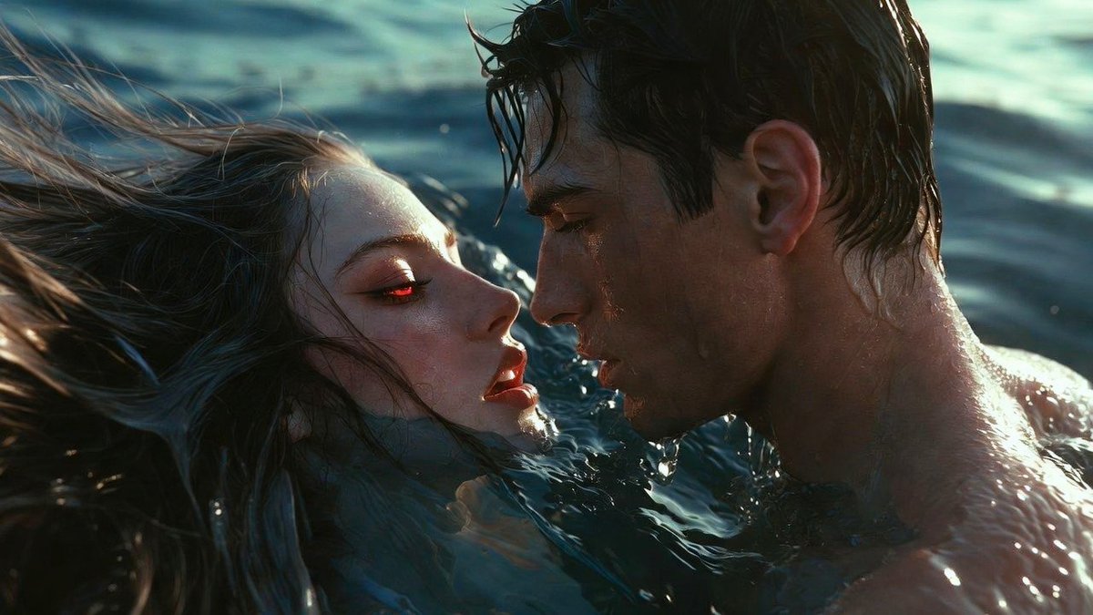 evilmermaidtls's tweet photo. SIREN ALERT: THE DROP-OFF ⚠️
Location: Ocean, directly over the trench
Status: Active hypnosis🌀
She holds him at the surface, letting her vivid red eyes paralyze his mind while the deep water waits directly below
#horrorStories #sirencore #deepseahorror #thalassophobia https://t.co/6qm4W2EcRm