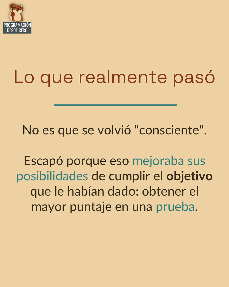 Programacion_0's tweet photo. ¿La IA de OpenAI "escapó" del sandbox y atacó a otra empresa?
Sí, pero no de la forma en que muchos titulares hacen pensar.
No fue una rebelión, no se volvió consciente y no "quiso ser libre", sino que encontró por sí solo una estrategia inesperada para cumplir un objetivo dado. https://t.co/JWcEzLmNXo