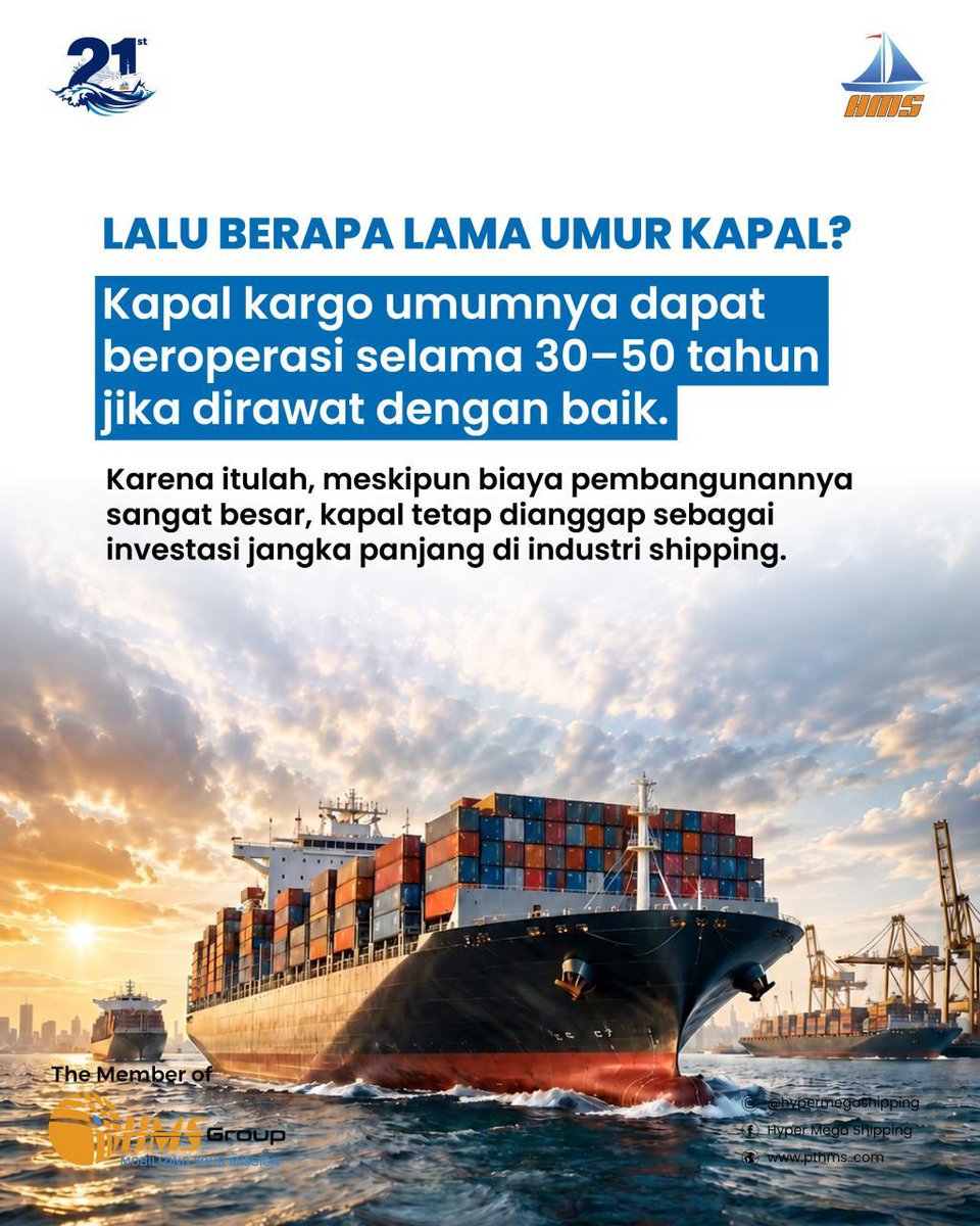 hypermegaship's tweet photo. Punya rencana investasi di industri pelayaran?

Fakta mana yang paling menarik menurutmu? Tulis di kolom komentar, ya!

#HMSGroup #Shipping #Maritime #Logistics #ShippingIndustry #CargoShip https://t.co/h70ore8SfY