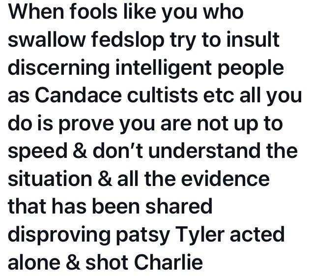 Zabsteroz's tweet photo. @gentrywgevers That shows YOU are an idiot &amp; lost cause 
Too funny
But it says something worse about you because she is a loyal friend &amp; brave patriot seeking the truth about an important, consequential political assassination https://t.co/6cTbd8hDag