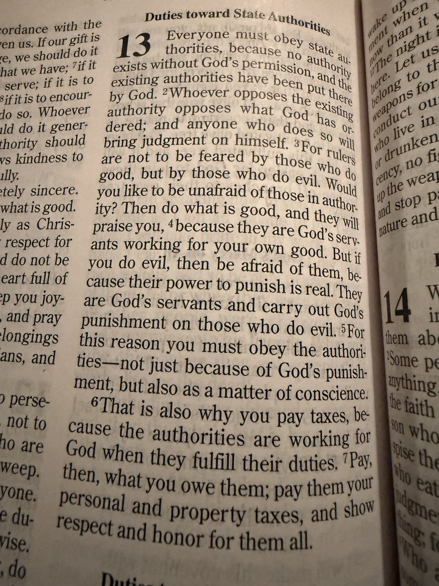 CTRPoo2350's tweet photo. The bible backs the blue https://t.co/xxKsdJzXSP