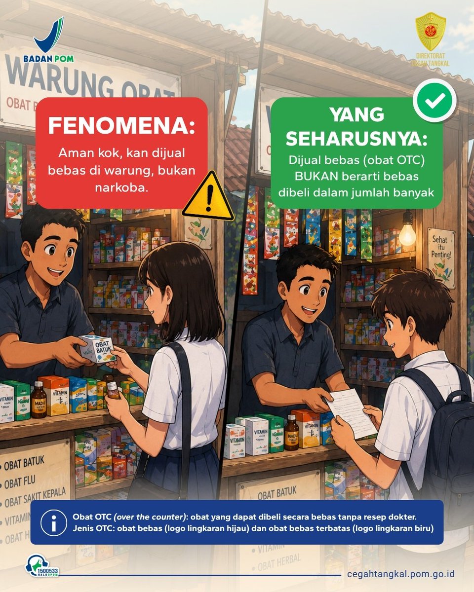 ctbpom's tweet photo. Obat untuk menyembuhkan, bukan disalahgunakan. Gunakan sesuai aturan dan bersama cegah penyalahgunaan obat demi melindungi generasi muda

#CegahPenyalahgunaanObat #GunakanObatSesuaiAturan #BPOM #BadanPOM https://t.co/uJ616n64T4