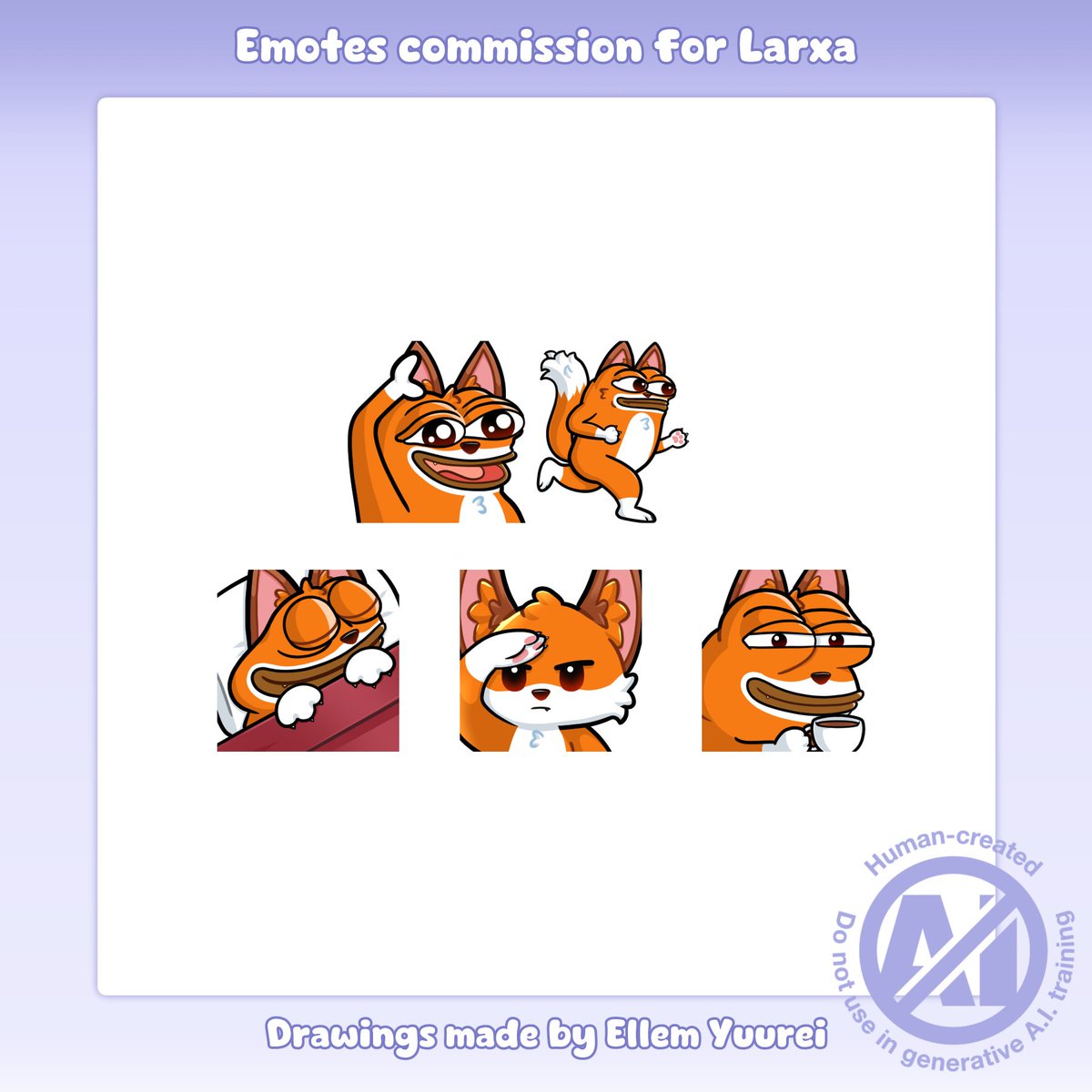 TheLarxa's tweet photo. WE GOT NEW EMOTES!!!!!
THEY ARE BEAUTIFUL THANK YOU SO MUCH

Art: https://t.co/Y3rPQKLm4q
Animation: https://t.co/fHduHJbLip https://t.co/iwUXJEfBiv