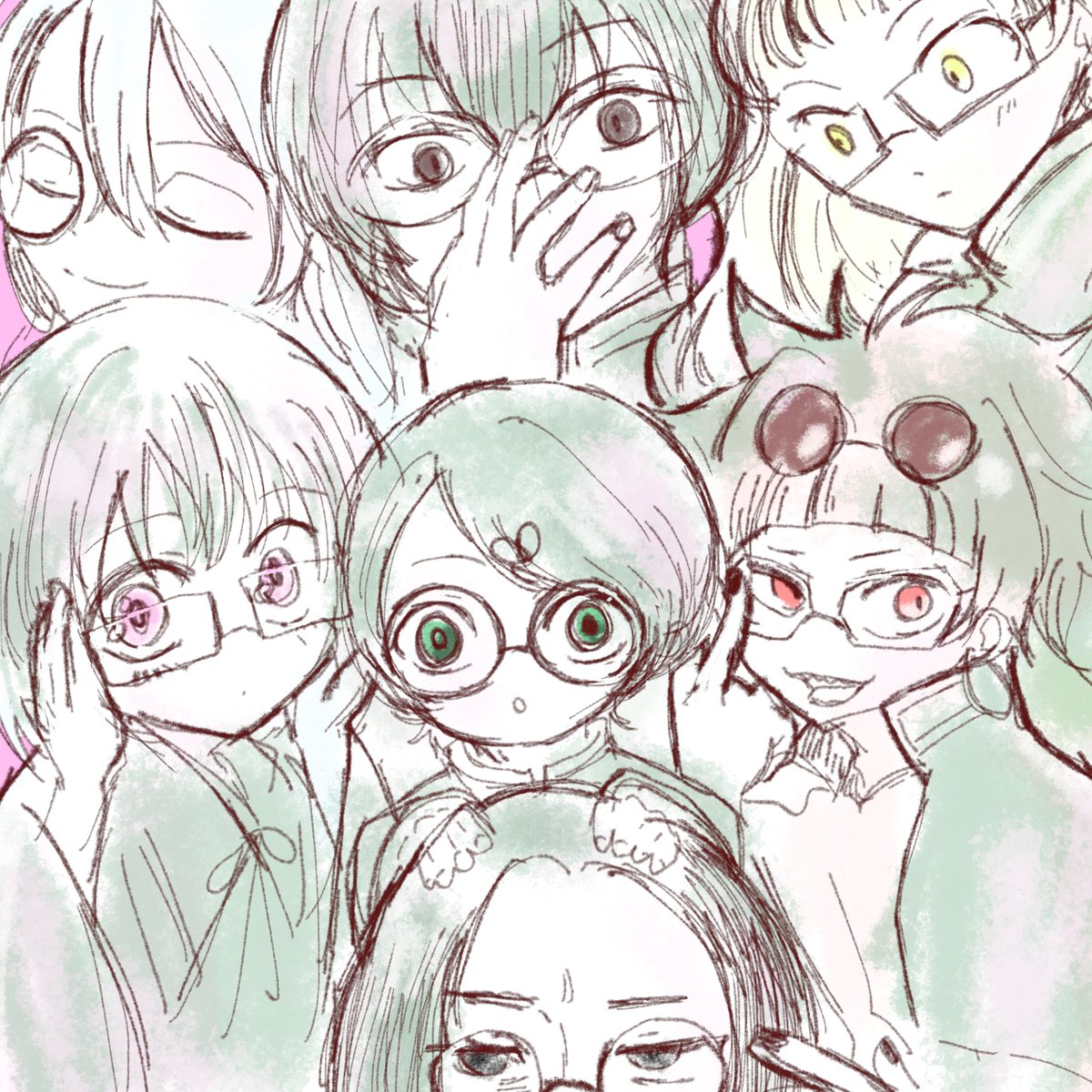 1x0o0x1zzz's tweet photo. #ddacワンドロワンライ
「メガネ」お借りしました！60+15です https://t.co/mmTYd8NJM2