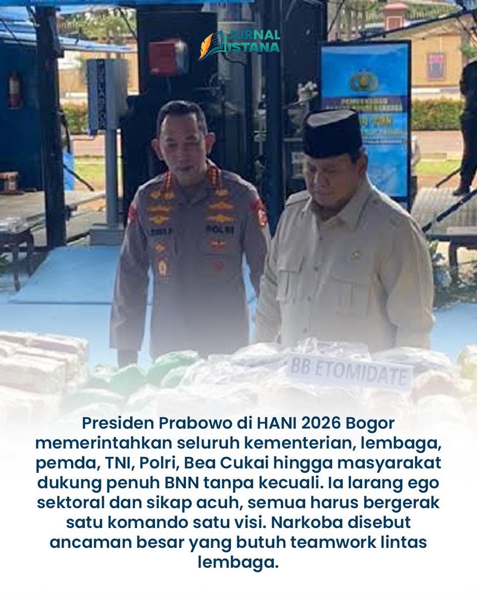 kewcutt's tweet photo. #PrabowoBerantasNarkoba dengan mengajak seluruh lapisan masyarakat untuk dukung penuh BNN agar Visi Indonesia Emas 2045 bisa tercapai https://t.co/azUeYBoHZN