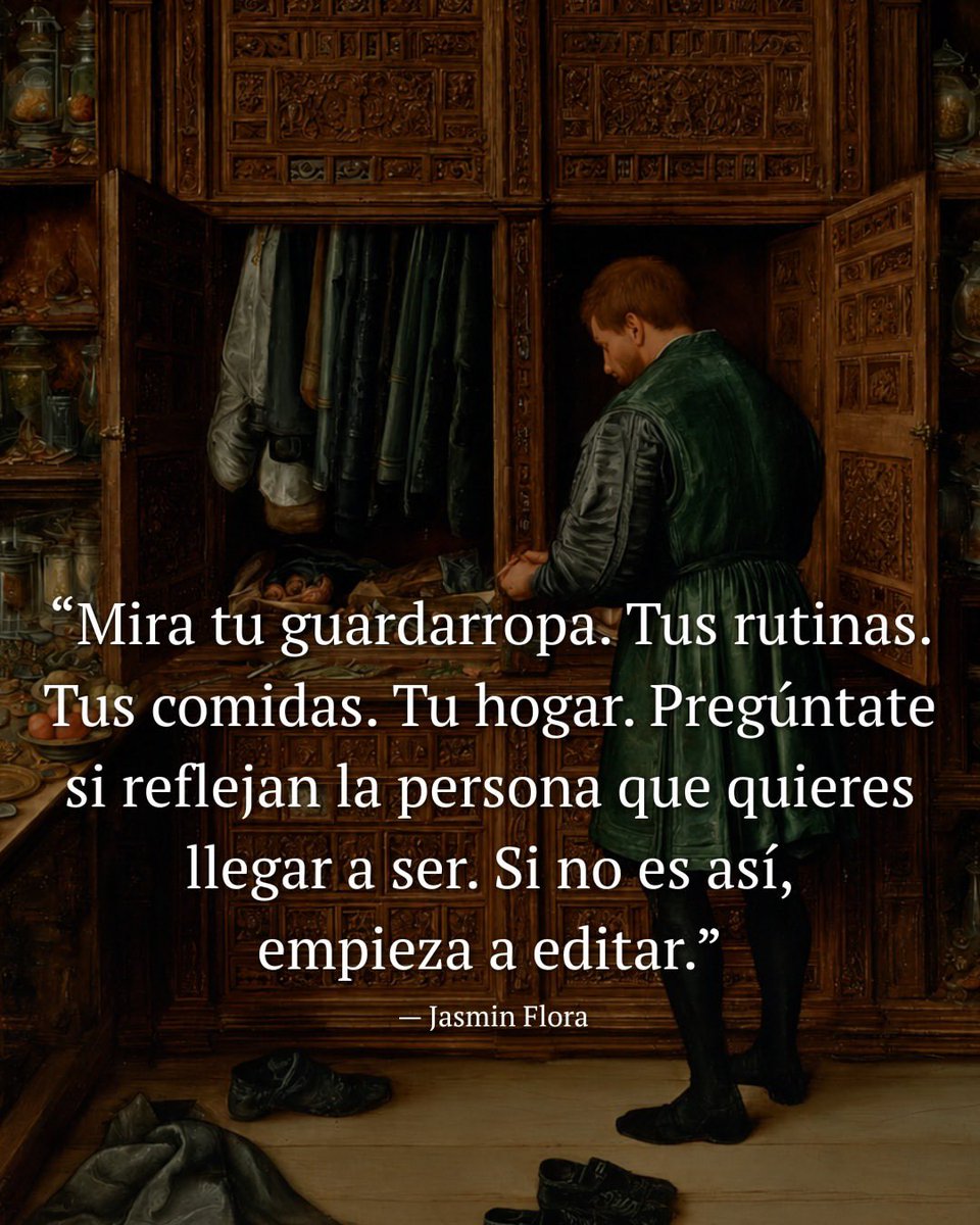 Paamee_Ortiz's tweet photo. Mira tu rutina, tus comidas, tu hogar. 

Pregúntate si reflejan la persona que quieres llegar a ser. https://t.co/Il5a38R6hs