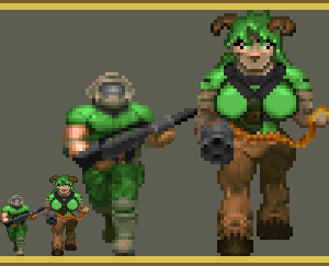 AbsoluteBoom96's tweet photo. I wanted to make a Female Hell Knight from Doom that was on the player side.
So here she is.
#pixelart #pixelartist #doom #classicdoom #doomfps https://t.co/6Nf2cl9pvQ