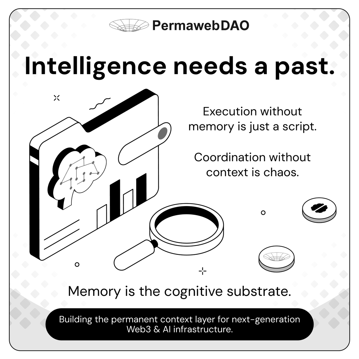 Permaweb_DAO's tweet photo. Web3 is mastering multi-agent execution, but completely ignoring multi-agent memory.

An AI agent without persistent memory isn't a participant, it's a disposable script. 

To move from simple automation to true autonomous coordination, intelligence requires a shared, verifiable past.