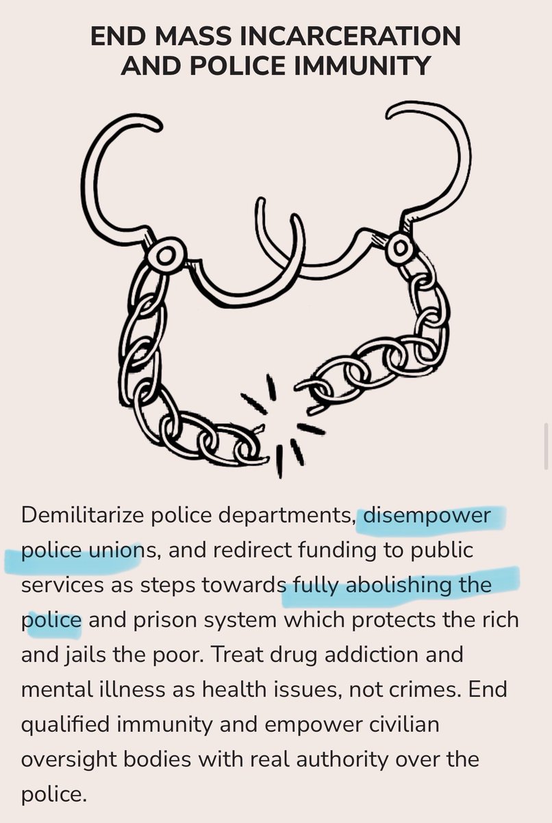 Socrateease's tweet photo. @SpeakerJohnson They also want to abolish the police. How do you enforce Socialist state control without the police? 

From the DSA website: https://t.co/ZMU4DJidy0