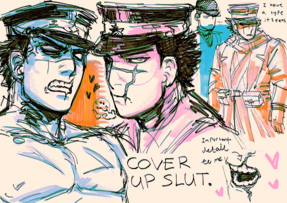LEATHRRHOUSE's tweet photo. Sugi sketches. Hello gorgis

#goldenkamuy #ゴールデンカムイ https://t.co/ESLi5oXJfC