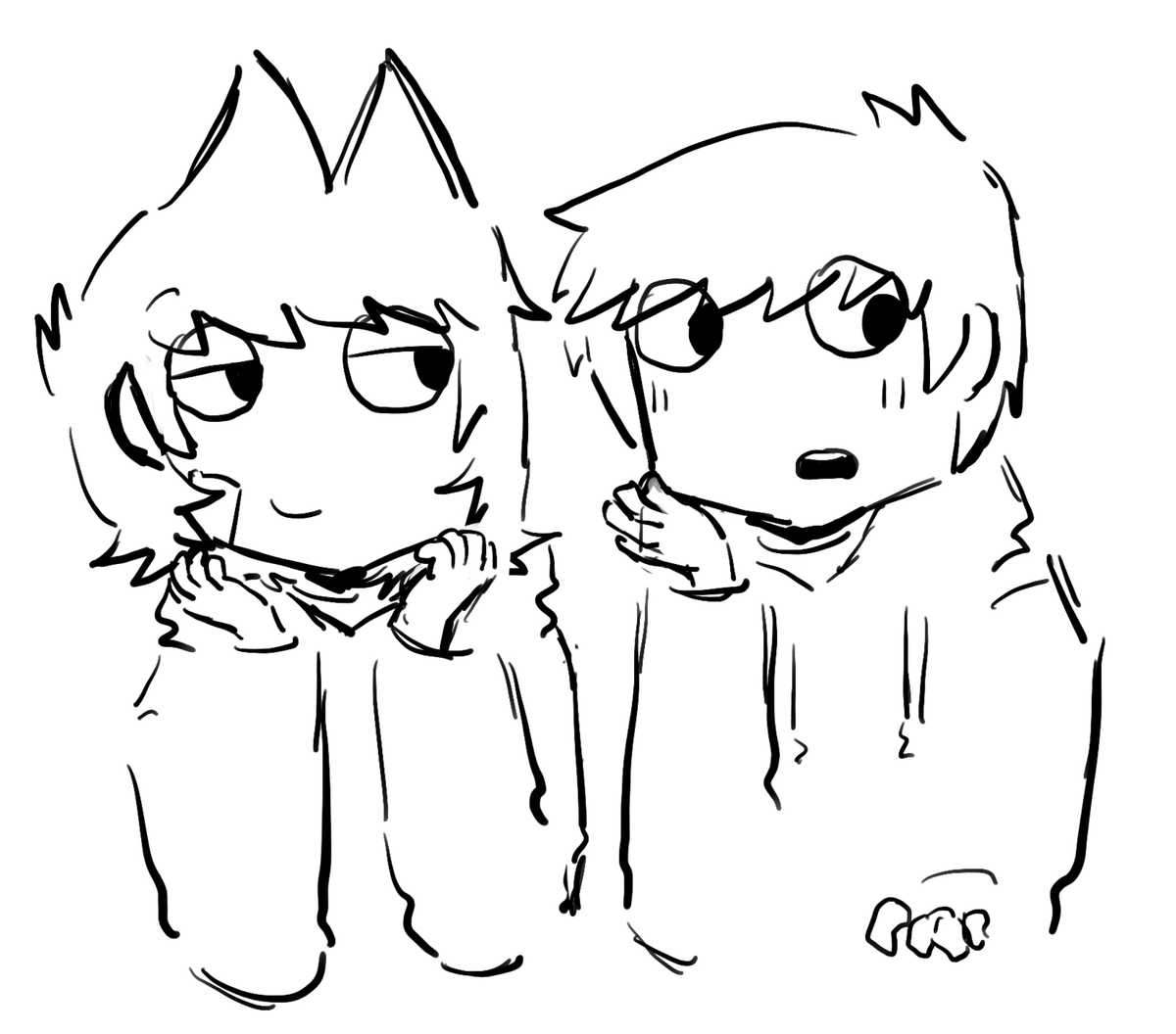 smegcola's tweet photo. IM TIRED OF RENDERING ILL FINISH THIS LATER + doodle Okbai #eddtord https://t.co/U1rzDL49lG