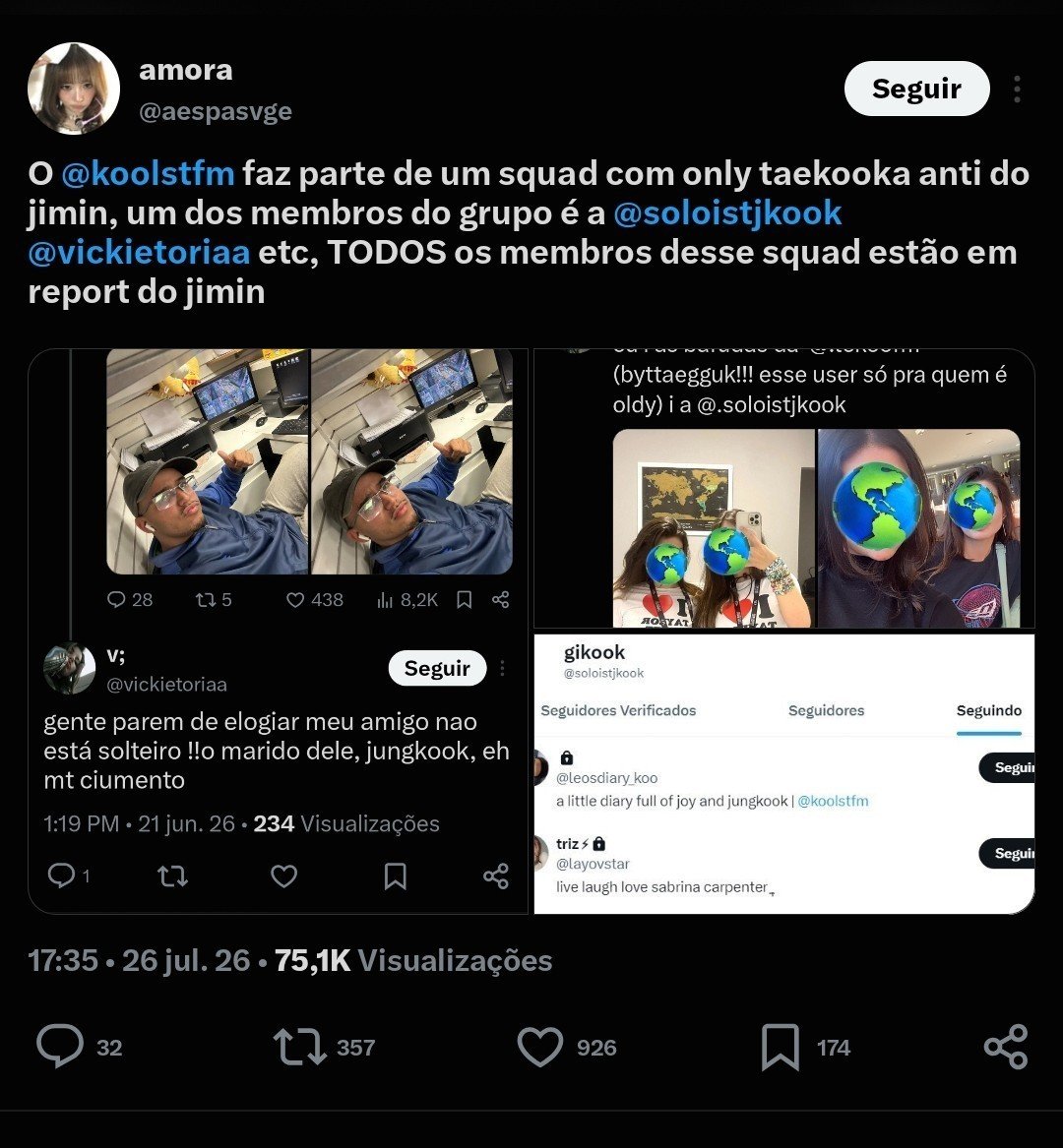 degupetal's tweet photo. aliás, chamar o Jimin de hétero não pode e ainda vão atrelar o nome do taehyung pra culpar ele e os fãs dele indiretamente, mas dar 1k de like em anti do taehyung falando atrocidades PODE MUITO, as armys não falham nunca em provar que não dão a mínima pro taehyung. haja paciência https://t.co/OnfYBeZkyx