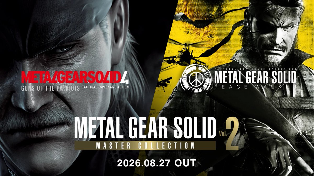 KingOfSuper's tweet photo. Exactly one month left until the release of Metal Gear Solid Master Collection Vol. 2. It's still crazy to see that MGS4 is finally getting a port.

#mgsvol2 #MetalGearSoild #MGS https://t.co/fyTqQCo5XA
