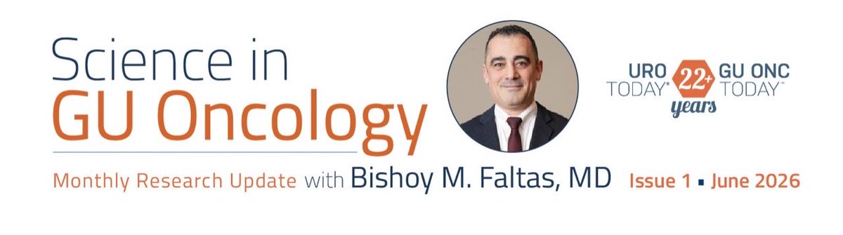 FaltasLab's tweet photo. I’m excited to launch Science in GU Oncology, a new monthly newsletter in partnership with @urotoday Each issue will cover the latest scientific advances in GU cancers and what they mean for patient care. https://t.co/wGtPvjZQdJ