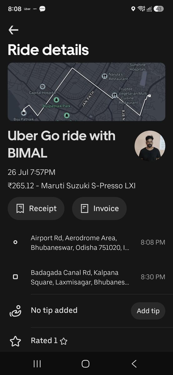 SunilSe44540955's tweet photo. @UberIN_Support @Uber_Support @Uber @aaibpiairport 
Details https://t.co/ytRcHoyeCo