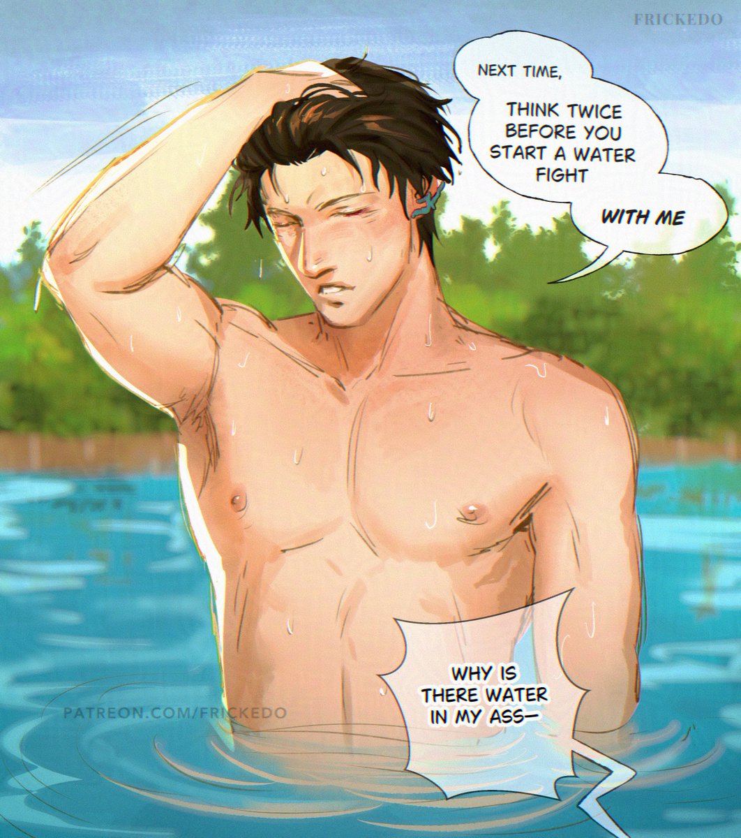 fricked0's tweet photo. water fight💦 [1/2] 
#dancae https://t.co/PYCJNzsCHD