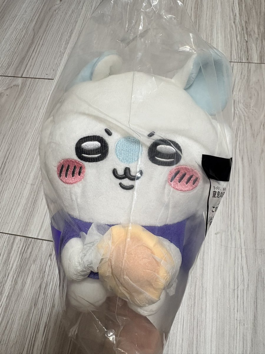 usagi__0719's tweet photo. ちいかわエニマイくじ　交換
【譲】5 モモンガぬいぐるみ
　　↕︎
【求】エニマイくじうさぎ関連

郵送または手渡し（都内要相談）での交換をお願いします https://t.co/BqulbqwbIc