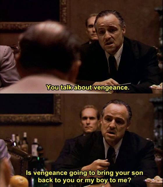 TheMafiaPoint's tweet photo. Vito isn't giving up revenge because he's forgiven anyone.

Sonny's dead. Killing every man responsible won't change that. Michael is still alive, still hiding in Sicily, and Vito wants him home.

So he does the thing he's always been best at. He turns his grief into a deal.

In front of every family in New York, he swears off vengeance for Sonny. Not because he's stopped wanting it. Because that oath is the price of Michael's safe return, and he pays it in the one currency the room respects.

He even says it out loud. He forgoes the vengeance for his dead son. But he warns them that if anything happens to Michael, any accident at all, he'll blame the men in that room, and then he won't forgive.

It isn't peace built on trust. It's a truce between men who all know they could keep killing each other and are choosing, for now, not to.

Vito picks the son he can still save over the son he's already lost.
