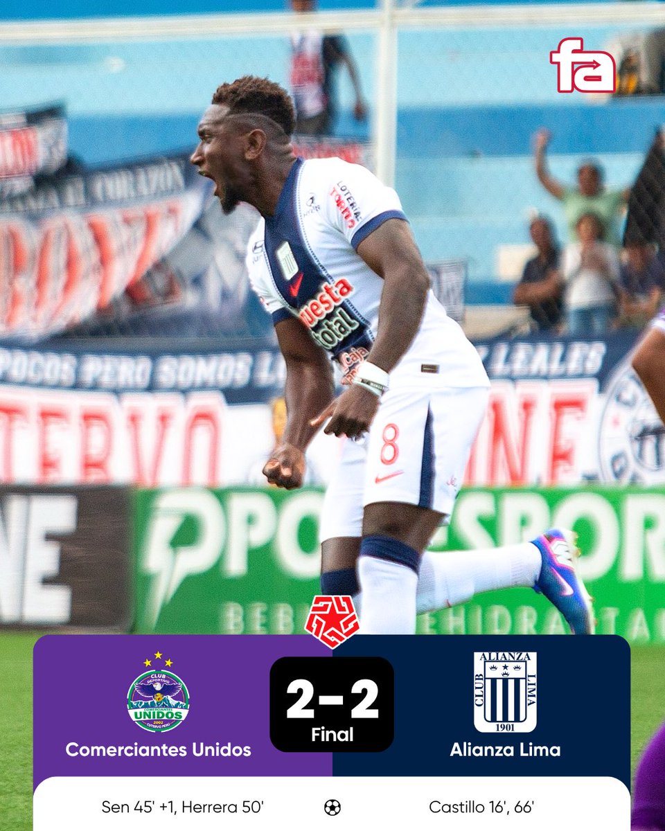 FAamericatv's tweet photo. 🔵📊 ¡ALIANZA LIMA RESCATÓ UN PUNTO EN CUTERVO DE LA MANO DE CASTILLO!

📸 Liga 1 Te Apuesto / ITEA Sport https://t.co/kVH2GwP7Jt