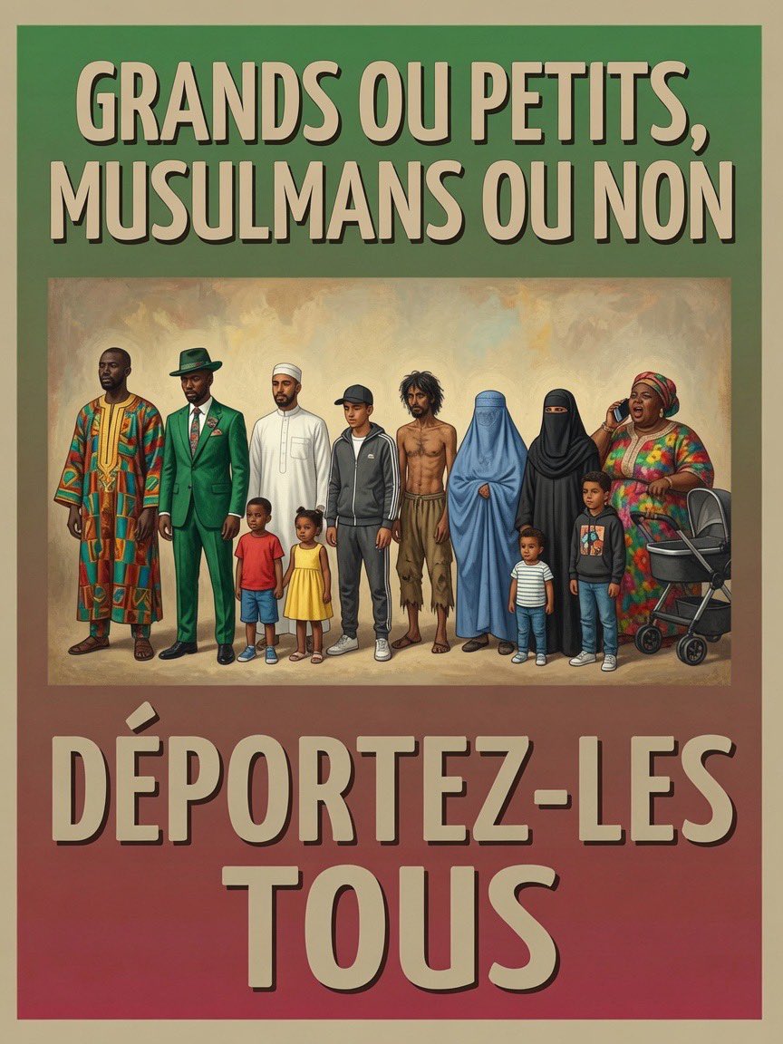 Asterix_V13's tweet photo. Déportez-les tous avant qu’il ne soit trop tard. https://t.co/dCYbjJAdES