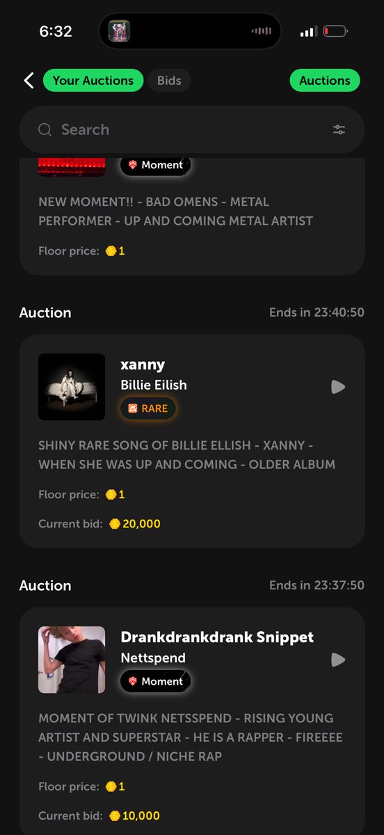matt39938's tweet photo. Hi guys 3 auctions live on Soundmap. User is: charlixcxfanboy #soundmap #badomens #billieeillish #netsspend https://t.co/Yei2dgM5G4