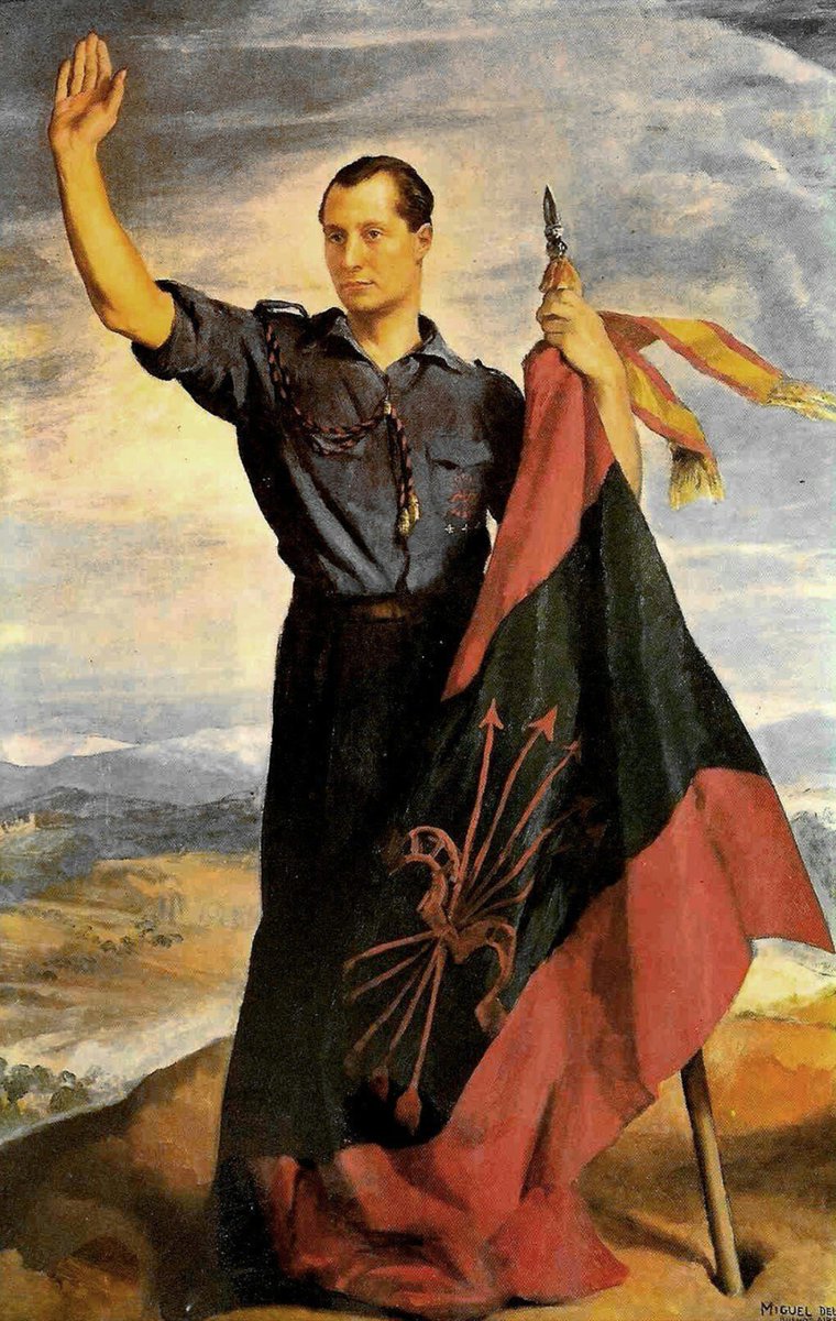 Samu_R_M's tweet photo. José Antonio Primo de Rivera escribió en los Puntos iniciales de F.E.:

“La interpretación católica de la vida es, en primer lugar, la verdadera; pero es además, históricamente, la española.”

Esta frase es mucho más profunda que una simple declaración religiosa. Señala que España, para entenderse a sí misma, debe mirar necesariamente al catolicismo.

España nace, se unifica y se proyecta históricamente bajo una forma católica de comprender el mundo: la Reconquista, la Monarquía Hispánica, la evangelización de América, la defensa de la Cristiandad, el derecho de gentes, la Escuela de Salamanca, la piedad popular, la unidad moral de sus pueblos y su idea de misión universal.

Arrancar el catolicismo de España no significa quitarle un elemento cultural más. Significa arrancarle su principio de unidad, su criterio moral y su razón histórica más alta.

Una España liberal, relativista o espiritualmente neutra puede conservar el nombre, la bandera y ciertas formas exteriores. Pero ya no se comprende desde su vocación más profunda. Porque España alcanzó su mayor grandeza cuando puso su fuerza, su inteligencia, sus leyes y su expansión al servicio de una idea superior: Cristo, la fe católica y la salvación de las almas.

Por eso España solo puede ser católica si quiere ser plenamente fiel a sí misma. No por nostalgia, ni por folclore, ni por simple tradición sociológica, sino porque su forma histórica más alta nació de una interpretación católica de la vida.

El catolicismo dio a España una visión del hombre, de la ley, de la familia, de la autoridad, de la justicia, de la muerte, del honor, del pecado, del perdón y de la patria. Sin esa raíz, España queda reducida a administración, mercado, territorio y memoria fragmentada.

La patria española se deforma cuando se separa de Dios. Se vuelve masa electoral, Estado gestor, parque turístico, ideología regional o simple nostalgia estética.

España será restaurada cuando vuelva a reconocer a Cristo como Rey, cuando sus leyes respeten la ley natural, cuando la autoridad se ordene al bien común y cuando la vida pública deje de avergonzarse de la fe que hizo posible su historia.

“La interpretación católica de la vida” no fue para España un adorno. Fue su alma.