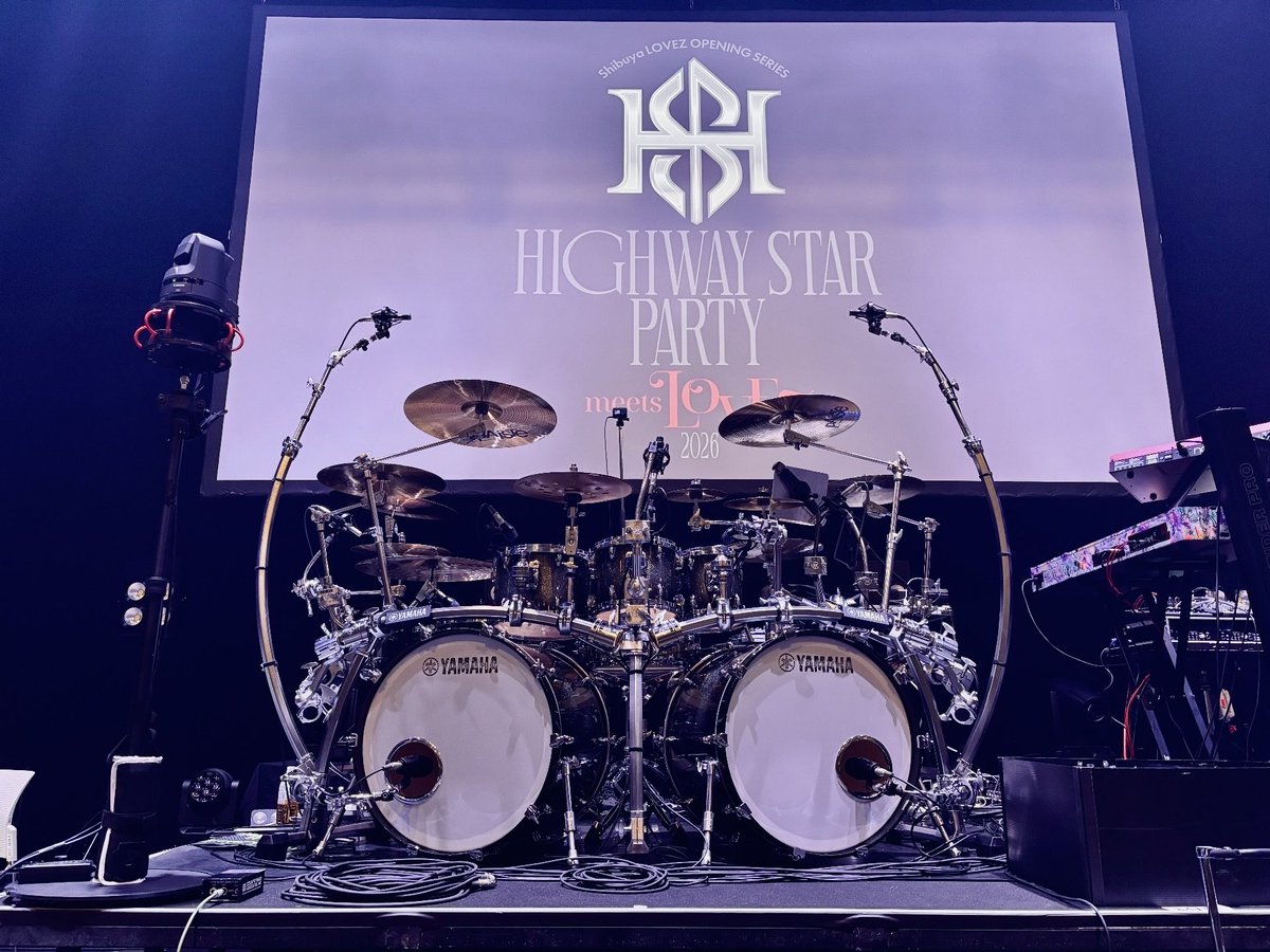 aoyama_hideki's tweet photo. HIGHWAY STAR PARTY 2026 DAY2
渋谷LOVE"Z"
出来立てホヤホヤの会場で、アーティスト皆様のサポートさせて頂きました〜🥁
ありがとうございました♪
またよろしくお願いします🤲 https://t.co/HD8MPy3h70