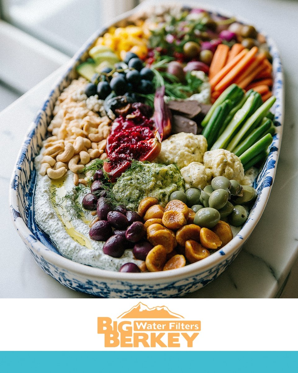 BigBerkey's tweet photo. The perfect recipe for a hot summer afternoon? This snack plate with cooling feta, seasonal favorites, and crispy cold water within reach. 

What would you have on your summer snack plate? Let us know on ig to win a Berkey! https://t.co/RXxIByH99r https://t.co/6MPQ0pn19s