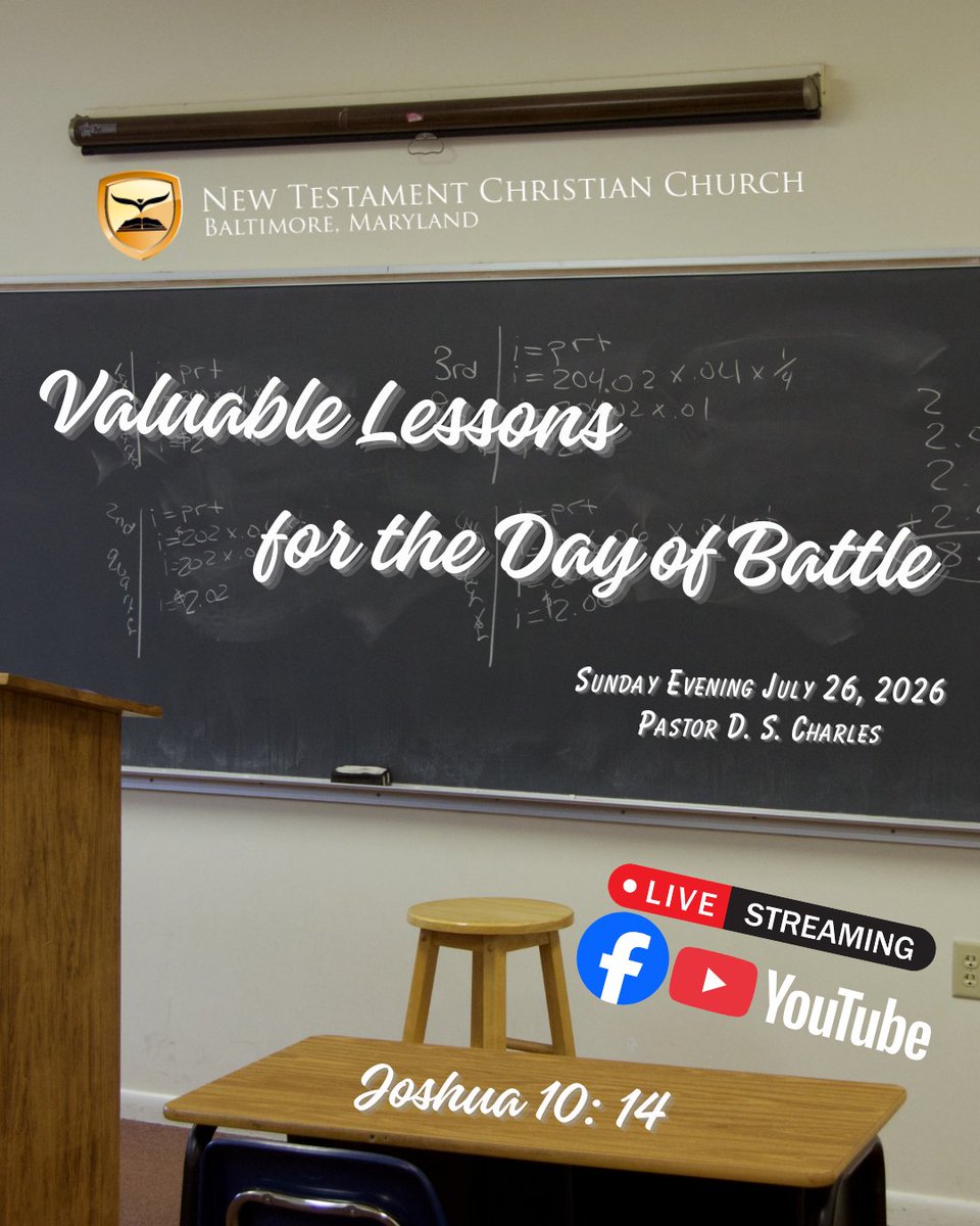NTCCBaltimore's tweet photo. We are LIVE with Sunday Evening Service! Log in and join us on:

Facebook at: https://t.co/lQXnE1GZsW

YouTube at: https://t.co/zd8rk9MH6k

And on TikTok Live!

#newtestamentchristianchurch #sundayservice #ntcc #scripture #church https://t.co/QV1xlAcbCb