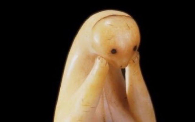 pmamtraveller's tweet photo. 19th-century Inuit amulet carved from walrus ivory https://t.co/MRqIxDDCf1