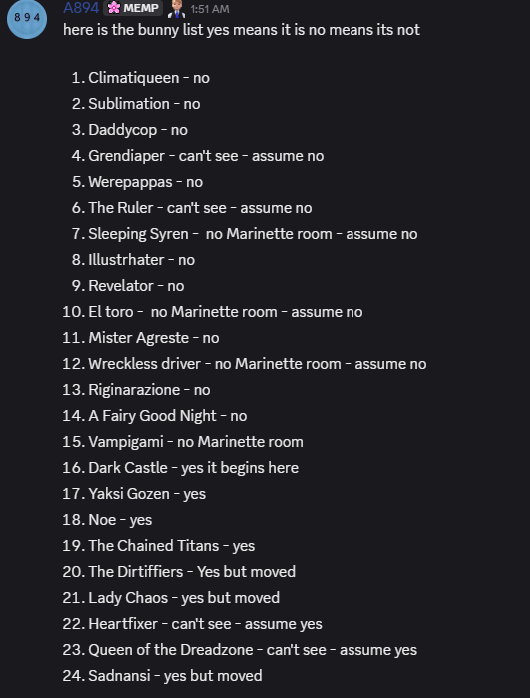 DesignTrack894's tweet photo. #MLBS6Spoilers 

This isn't even a leak anymore since its in the episodes here is the list of where it is and where its not or doesn't show up. This is my assumption on the Chronological order btw without SP and Nemesis https://t.co/9XM4jS5JSB