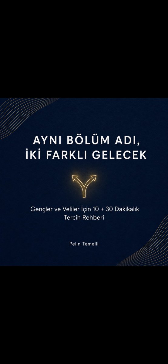 PelinTemelli's tweet photo. Aynı bölüm adı, iki farklı gelecek sunabilir.

Üniversite tercihinde yalnızca sıralamaya değil, müfredata, akademik kadroya ve uygulama olanaklarına da bakılmalı.

Üniversite adayları ve aileler için eğitim ve geleceğe dair yol gösteren içerikler için ✔️ #yks #yks2026 #universite #osym #tercih 
 https://t.co/oaYfjNt5DR