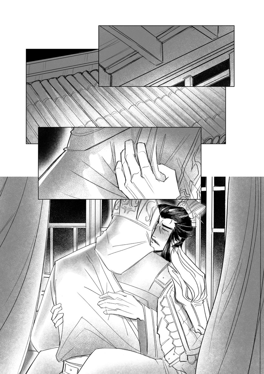 hunny__pp's tweet photo. MONKEY'S PAW (a remake of a 2023 guan yu/cao cao comic) (4/12) https://t.co/83mbriUujB
