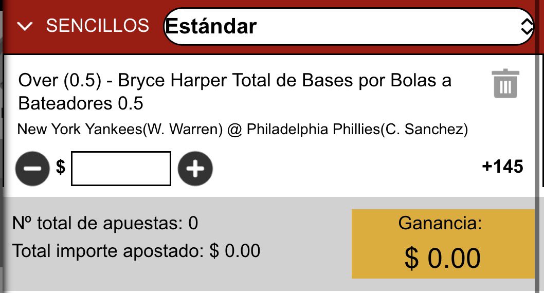RogerHPicks's tweet photo. 🆓 FREE PICK MLB

Phillies vs. Yankees ⚾

🎯 Bryce Harper Más de 0.5 Bases por Bolas
💰 Cuota: +125

Will Warren ha mostrado problemas constantes de control y Harper es uno de los bateadores más pacientes de Philadelphia.

Necesitamos solamente un boleto y nos pagan cuota positiva. 🔥