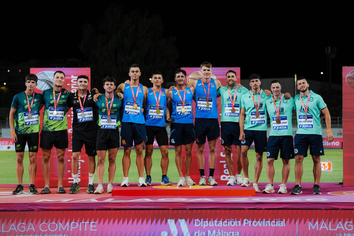 atletismoFAA's tweet photo. 🇪🇸 CAMPEONATO DE ESPAÑA ABSOLUTO ⭐

🥈 Trops-Cueva de Nerja🥈 @Nerjaatletismo
Laura 🤝 Rocío 🤝 Andrea 🤝 Herminia 

🥇Carmen Avilés🥇

🤝 Relevo 4x400

🥈 Unicaja Jaén Paraíso Interior🥈
@UnicajaAtletism
Kiko🤝 Pablo 🤝 David 🤝 Joselu

🥉Dani Rodríguez🥉

🤝 Relevo 4x100 https://t.co/AQcjpkoQlA