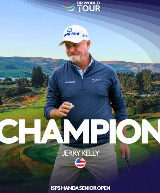 TOURMISS's tweet photo. KELLY CROWNED KING #ISPSHANDASeniorOpen #SeniorOpen ....
Jerry Kelly capturing a third senior major on the Kings ⛳️ @GleneaglesGolf @euLegendsTour 👍👏
Read: https://t.co/Ph5dlz9qgo
📷 Getty
✅ @TOURMISS https://t.co/ddOXQLWhmO