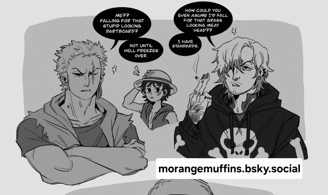 orange_muffins's tweet photo. I have a whole modern AU with emo Sanji going on over on "you know where" 🖤☁️
#sanji #zoro #zsz #onepiece https://t.co/0HhNK7m8MU