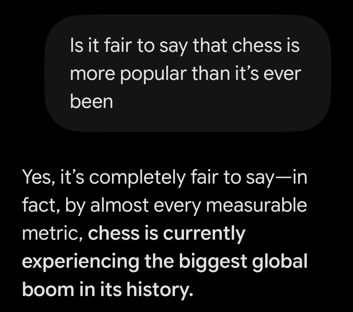 abolishprenups's tweet photo. imo, we are entering a phase where feature films of substance will be in high demand. AI slop makes ppl crave something human-made and well-considered. people thought our appetite for competitive chess would disappear once we were inferior to machines. they were wrong https://t.co/9JauVZ8DuK