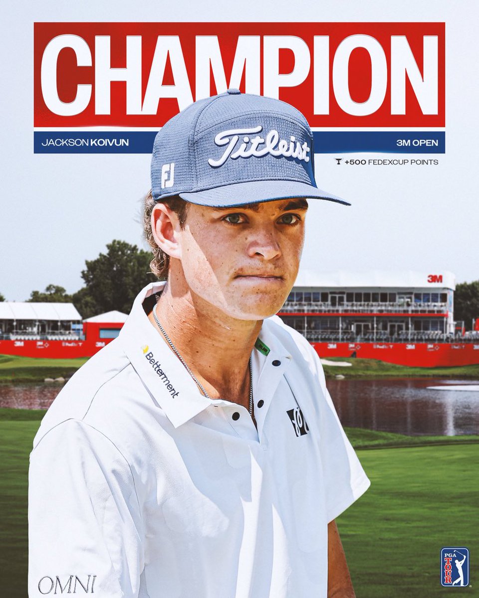 G0lflead's tweet photo. Jackson Koivun wins his first pga tour event at the age of 21 https://t.co/ZnHmOKeVfN