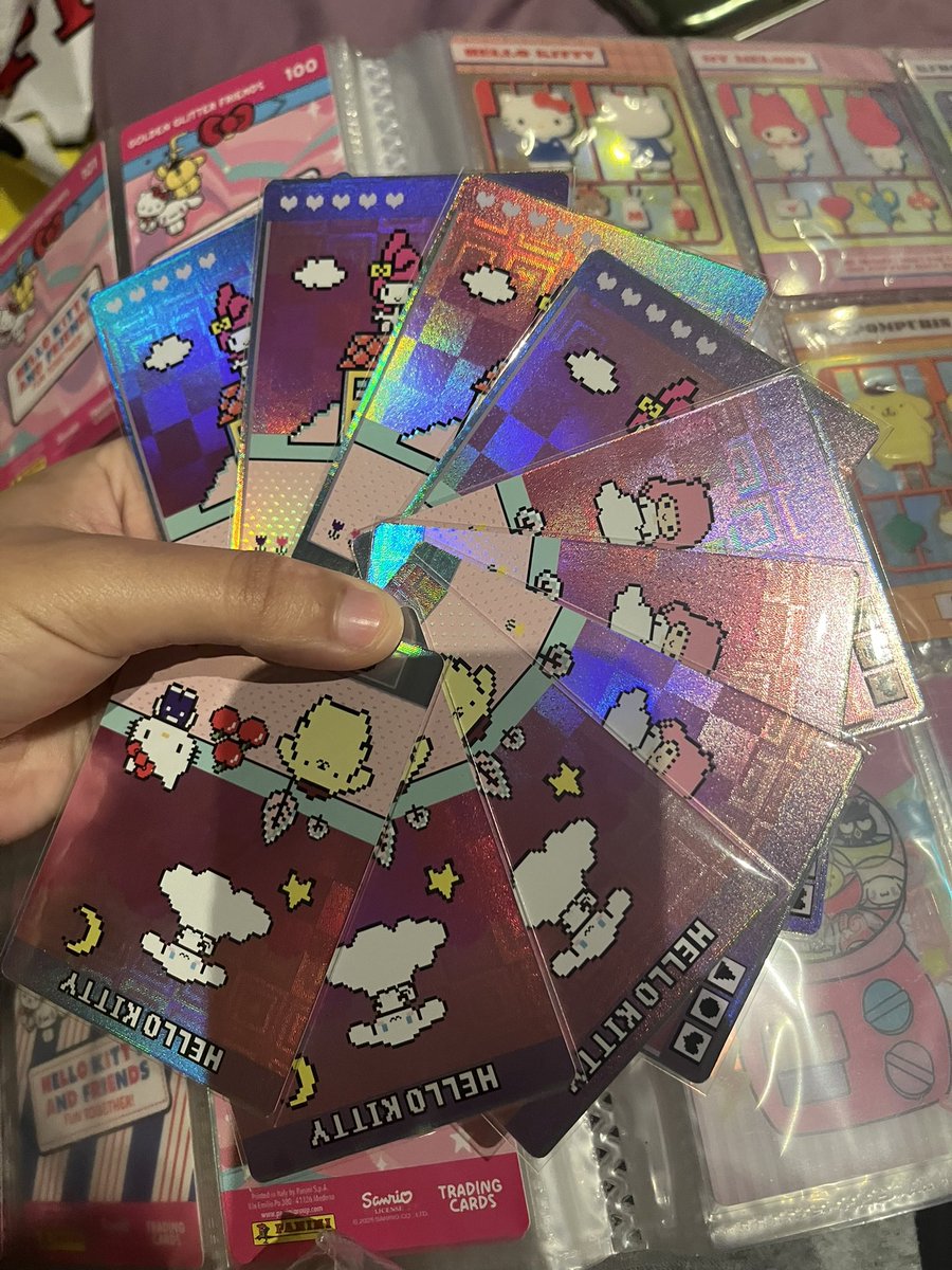 aerisdreamgrl's tweet photo. minha nova obsessão: colecionar e trocar cards de hello kitty and friends 🤧🩷 https://t.co/4fiFzelAJN