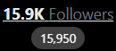 Willowfoxxo's tweet photo. Yooo only 50 away from 16k!! 🥺🥺 https://t.co/QcYFsx9ag8