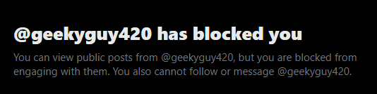 lexiibestyy's tweet photo. @geekyguy420 People are so emotionally unstable online that they'll block you for statistical facts. You must be 12. https://t.co/2j1JhZkqzp