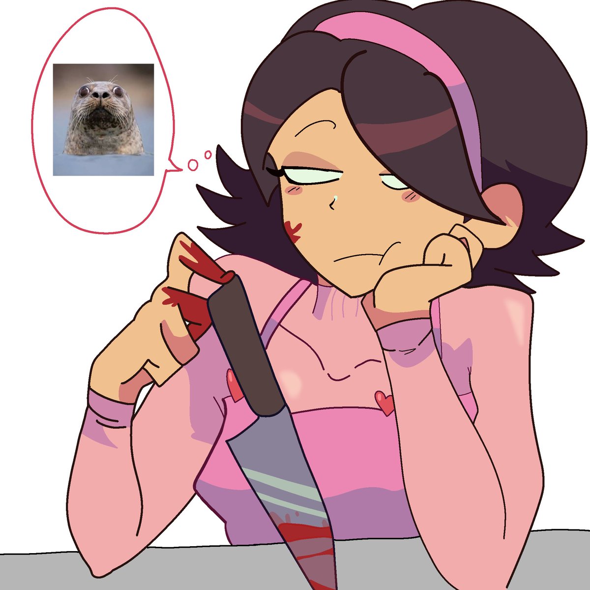 Cat_fight_24's tweet photo. What is she thinking of
#nenefnf #picoshool https://t.co/47icWCUJww