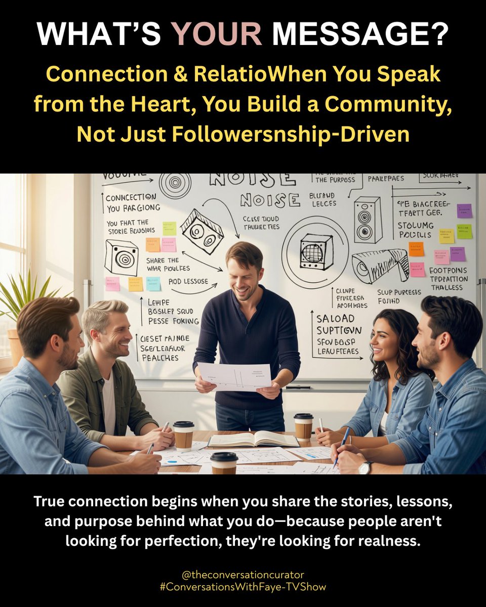 fayewatermancc's tweet photo. Don’t post just to stay visible—post to be remembered! 🤍 Speak from the heart, share your story &amp; build real connection. What’s your message? #ConversationsWithFaye #Authenticity #Storytelling https://t.co/Sko4YOeLnn