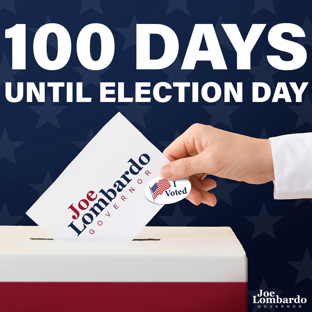 maddyinnv's tweet photo. Where is the time going?! Only 100 days left! 

#TeamLombardo #ElectionDay https://t.co/W4BqXD0xUc