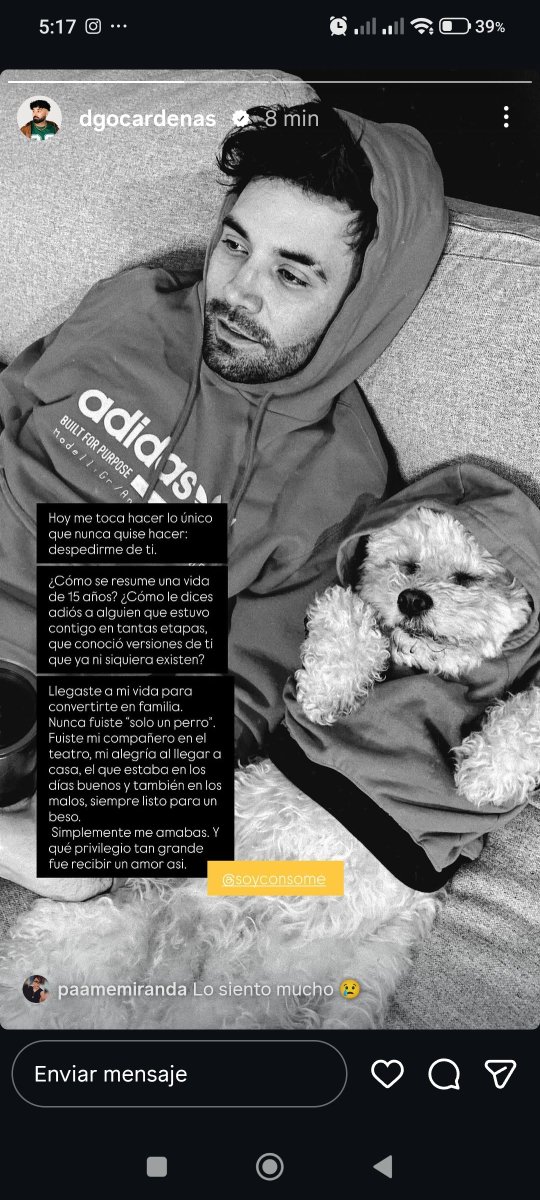 danruler0's tweet photo. ¿Cómo que Consomé ya cerró sus ojitos para siempre? 💔😭 De verdad aún no puedo creerlo. Me duele muchísimo saber que ya no está. Descansa en paz, Consomé. 🕊️😭 https://t.co/4Jll4qXlah