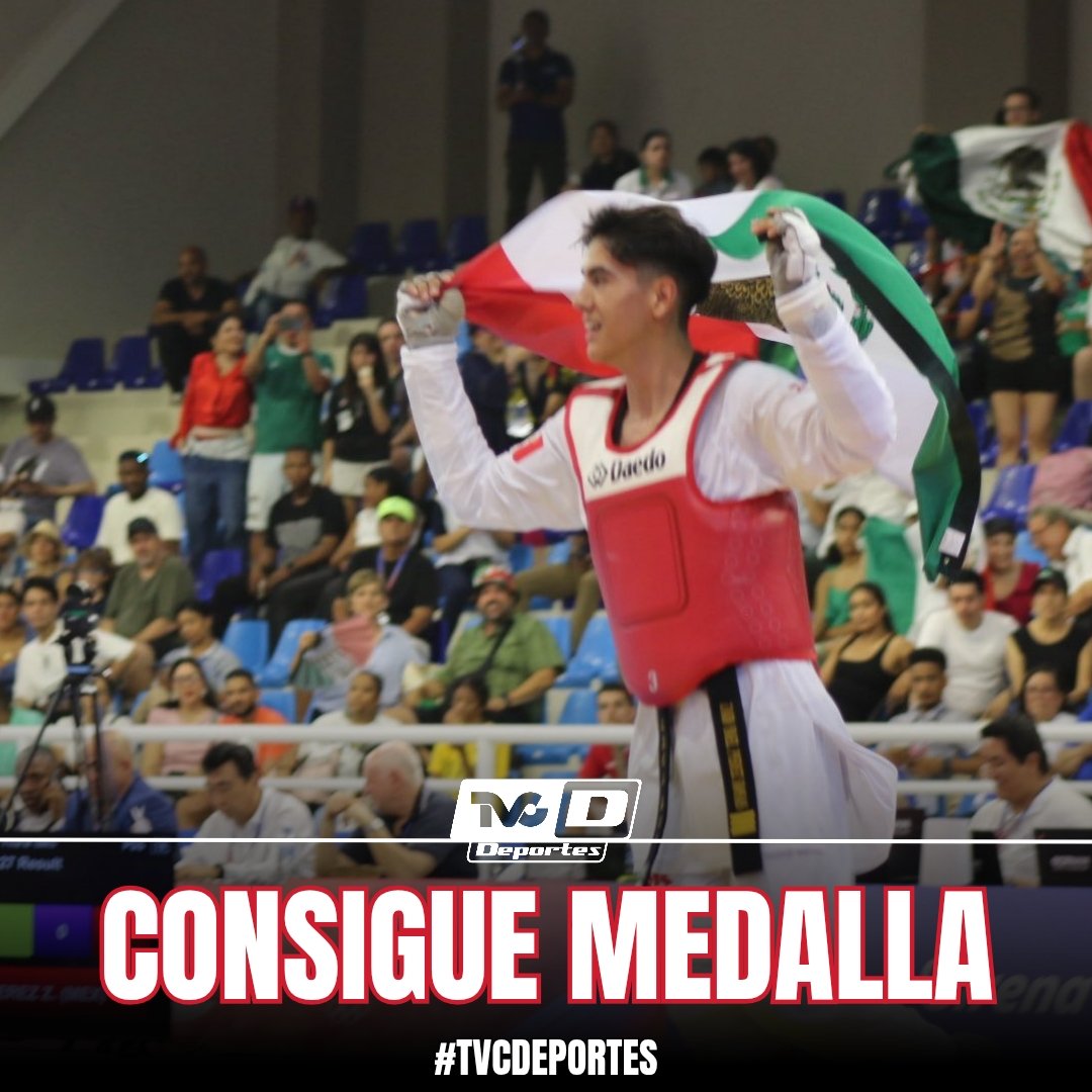TVCDeportes's tweet photo. ORO PARA MÉXICO 

Zaid Pérez se colgó la presea dorada en Taekwondo en los 58 KG 🥋🔥🥇🇲🇽

#OlimpoTVC #centroamericanos #mexico #TVCDeportes https://t.co/TWJBhG9Cu8